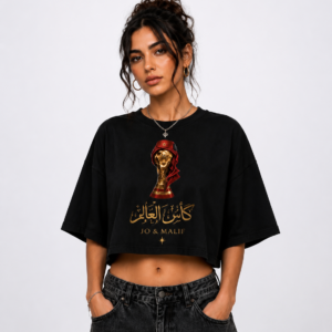 Crop Top World Cup- Black