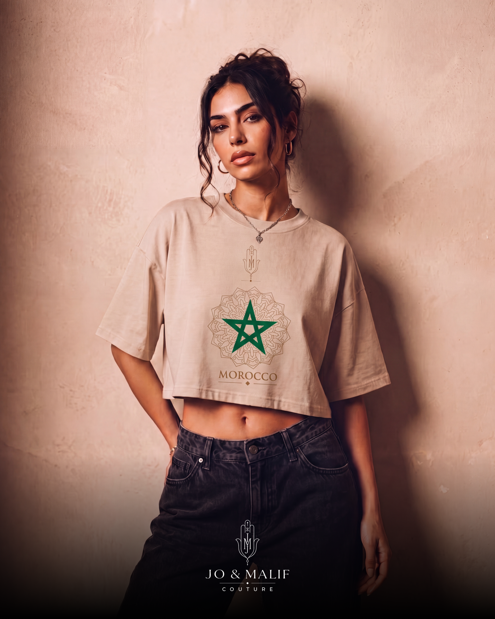 Crop Top Morocco- Nude